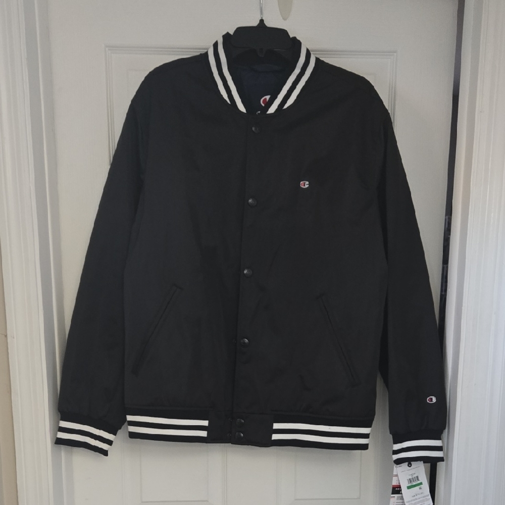 Champion Black and White Bomber Jacket